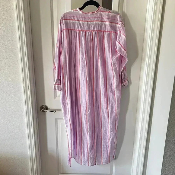 Ne Quittez Pas Striped Dress Size Large Color Purple - Picture 6 of 6